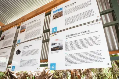 Altezzaのポーター施設にある教育用展示スタンド Altezzaのポーター施設にある教育用展示スタンド