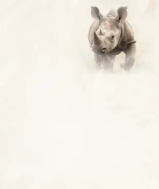サイのイラスト サイのイラスト