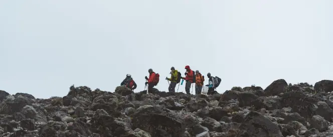 ロンガイルート - 4日目 - Trekking from Kikilewa Camp to Mawenzi Tarn Camp